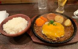 沖縄石垣牛「まーさんの家」のWチーズハンバーグ頂きました。